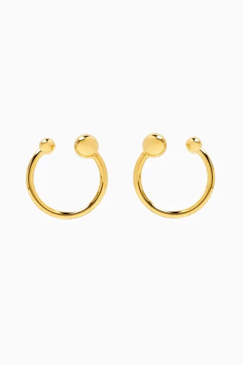 Clyde Hoop Earrings in 14kt Gold Vermeil