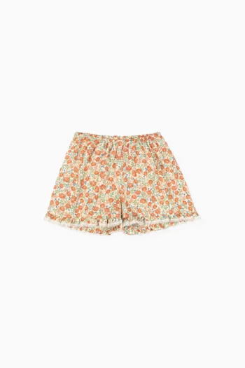 Verbena Frill Shorts in Organic Cotton