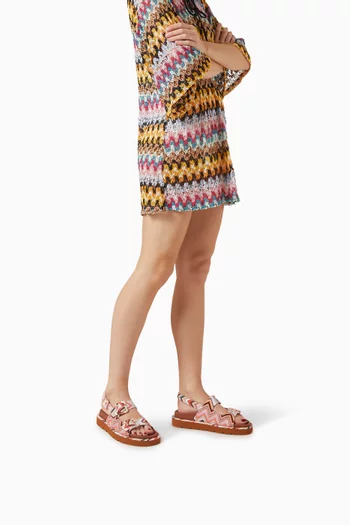 Mia Raschel Wave Sandals