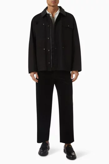 Corduroy Wide-Leg Trousers