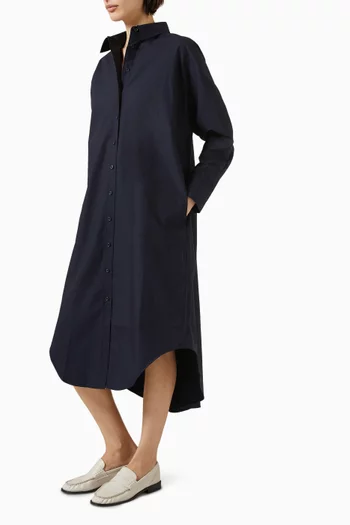 Relaxed Cotton Shirt Dress