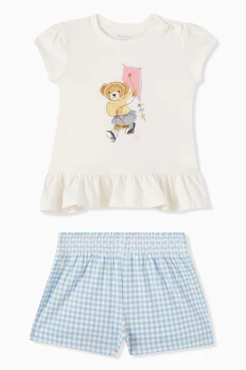 Baby Top and Shorts Set in Cotton