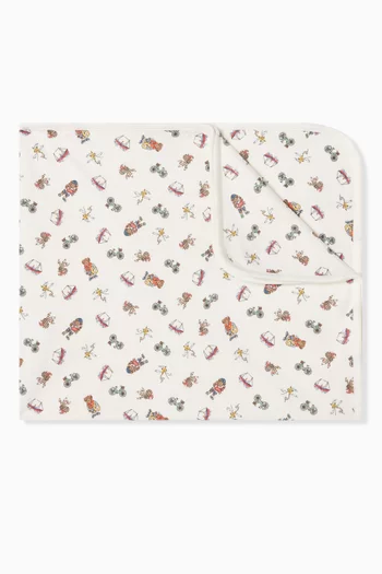 Polo Bear Reversible Blanket in Cotton