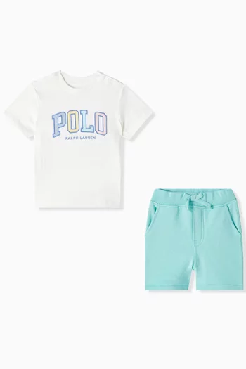 Embroidered-pony Polo Shirt in Pique-knit