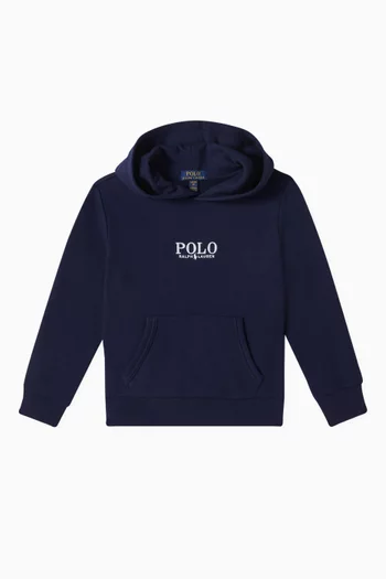 Polo Logo Hoodie in Cotton