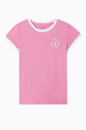 Wellness Polo Logo T-shirt in Cotton