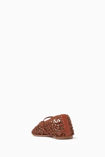 Balla Weave Ballet Flats in Nappa Leather