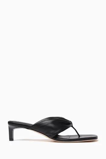 Wrap 45 Thong Sandals in Leather