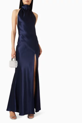 فستان سهرة بينيلوب بظهر مكشوف ستان