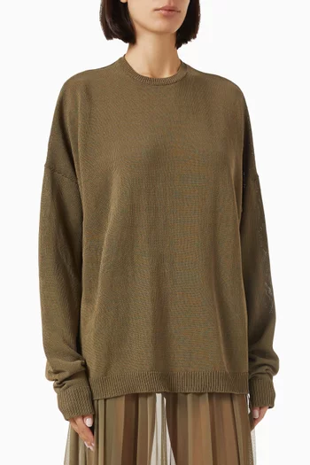 Basel Knit Sweater in Cotton Blend