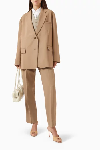 Bea Oversized Blazer in Suiting Fabric