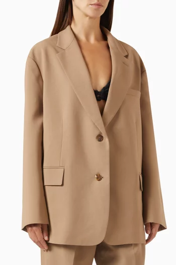 Bea Oversized Blazer in Suiting Fabric