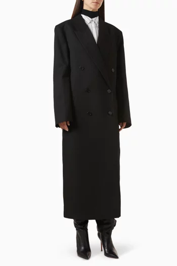 Jane Long Coat in Wool-blend