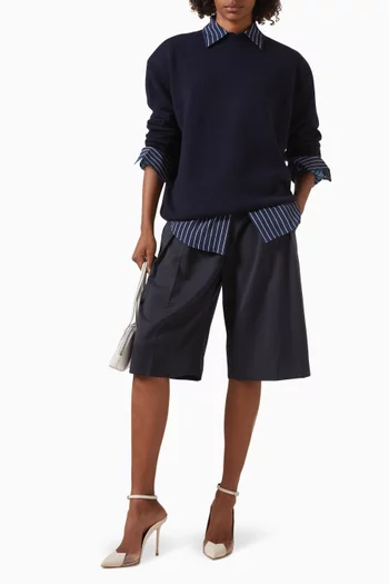 Rafaela Padded Sweater in Wool-knit