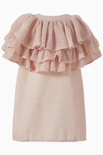 Ruffle Sleeves Dress