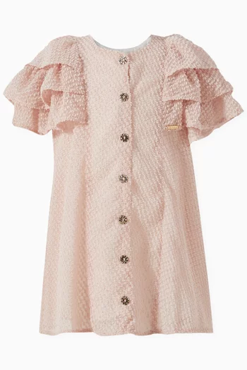 Ruffle Sleeves Dress