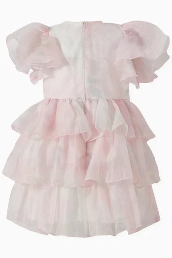 Flared Dress in Viscose-blend