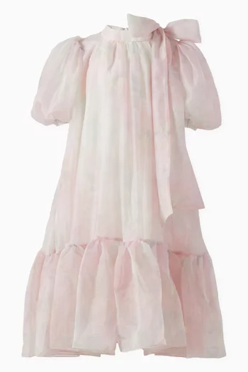 Tie-around Ruffle Dress