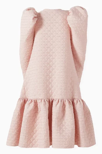 Puff-sleeve Dress