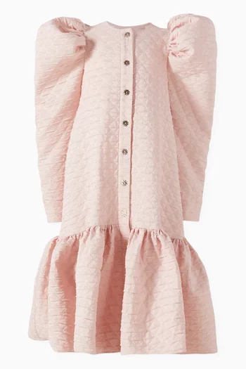Puff-sleeve Dress