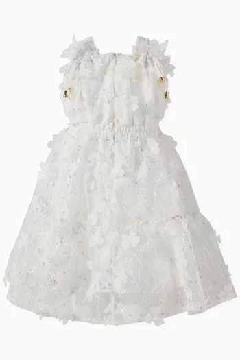 All-over Floral Appliqué Dress