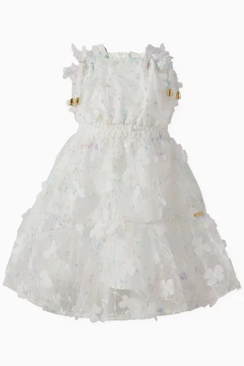 All-over Floral Appliqué Dress