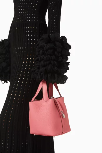Unused Picotin 18 Bag in Clemence Leather