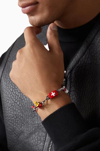 The Swiss Winter Charm Bracelet in Sterling Silver