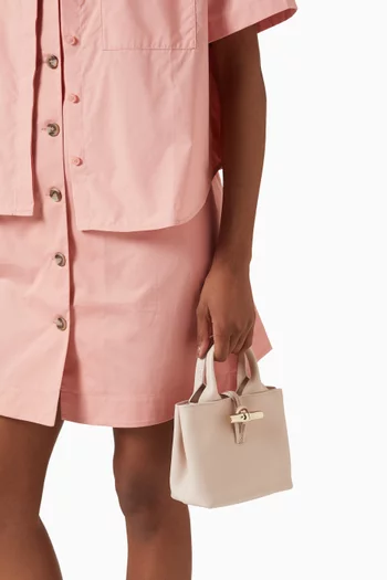XS Le Roseau Tote Bag in Calfskin Leather