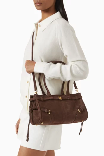 Baby Jane Shoulder Bag in Suede