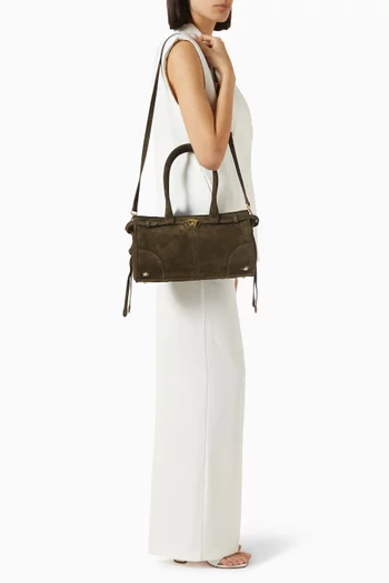 Baby Jane Shoulder Bag in Suede