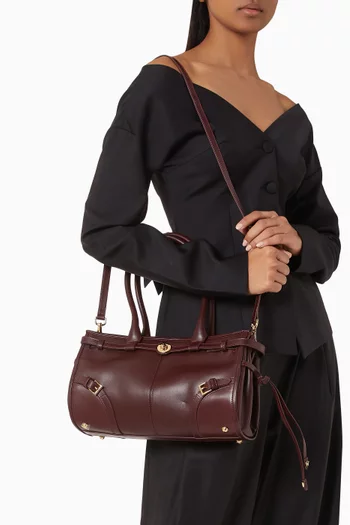 Baby Jane Shoulder Bag in Matte Leather