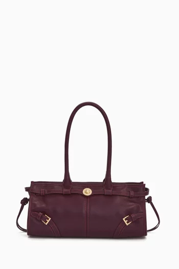 Baby Jane Shoulder Bag in Matte Leather