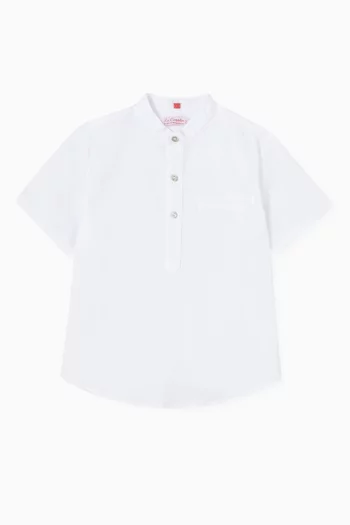Arcos Striped Shirt in Cotton-linen
