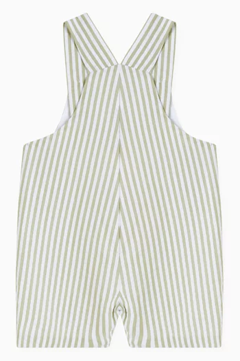 Ringo Striped Dungarees in Cotton