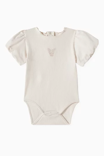 Nowie Unicorn-embroidered Bodysuit in Organic Cotton