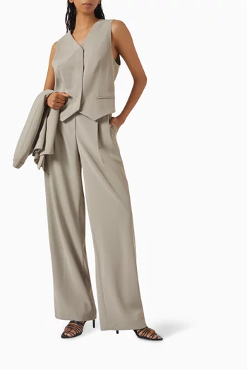 Tailored Vest in Crepe