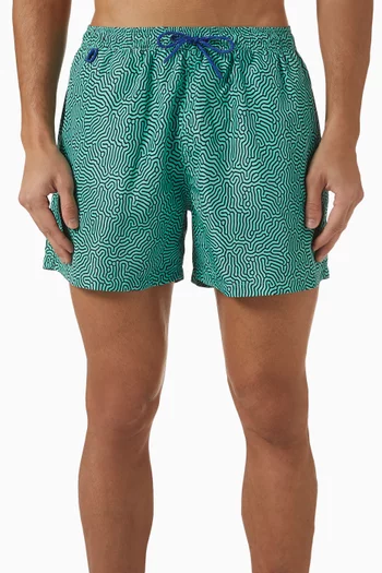 Xcalak Reef Swim Shorts in Poly-blend