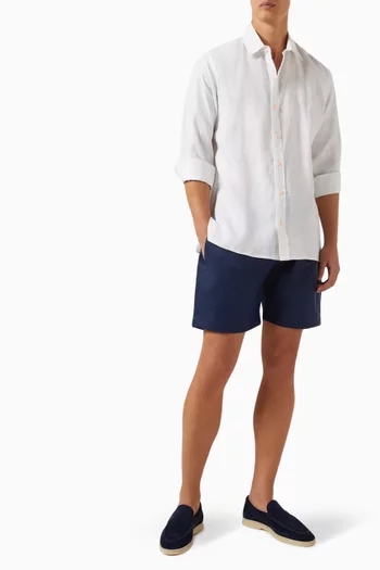 Capri Shorts in Linen