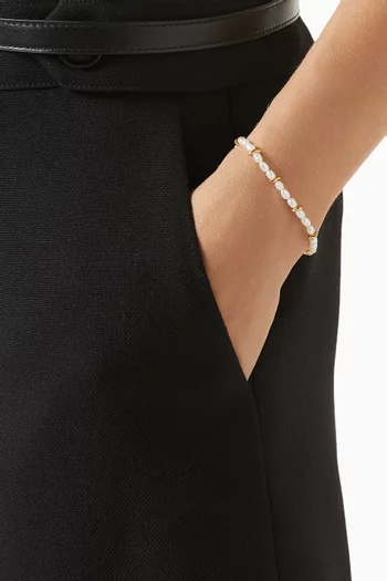 سوار سافي مزين بلؤلؤ صغير