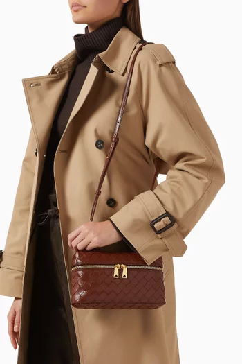 Bang Bang Vanity Case Bag in Intrecciato Leather