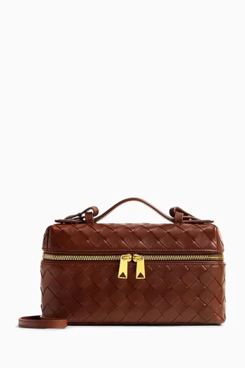 Bang Bang Vanity Case Bag in Intrecciato Leather