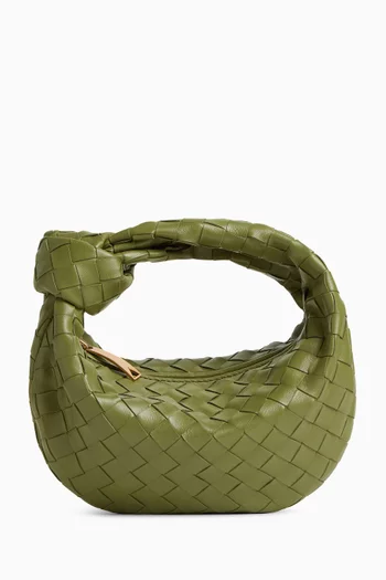 Mini Jodie Top-handle Bag in Intrecciato Leather