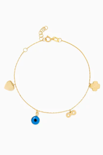 Lucky Charms Bracelet in 18kt Gold