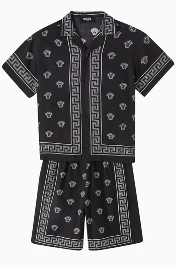 Medusa Bandana Shorts in Viscose
