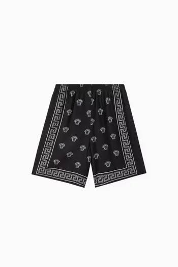 Medusa Bandana Shorts in Viscose