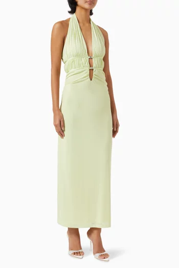 The Celine Maxi Dress in Mesh