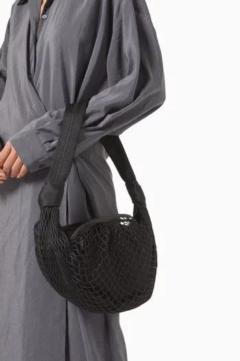 Small Fortune Croissant Filt Crossbody Bag