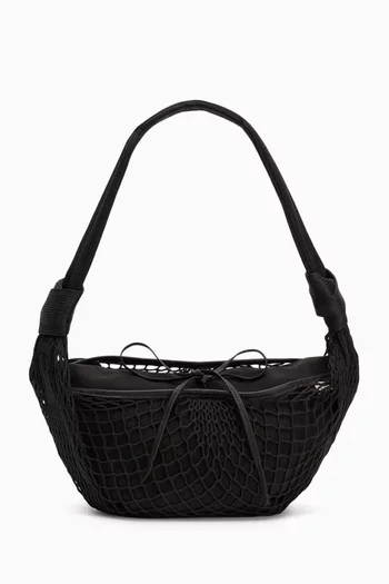 Small Fortune Croissant Filt Crossbody Bag