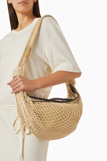 Small Croissant Filt Crossbody Bag